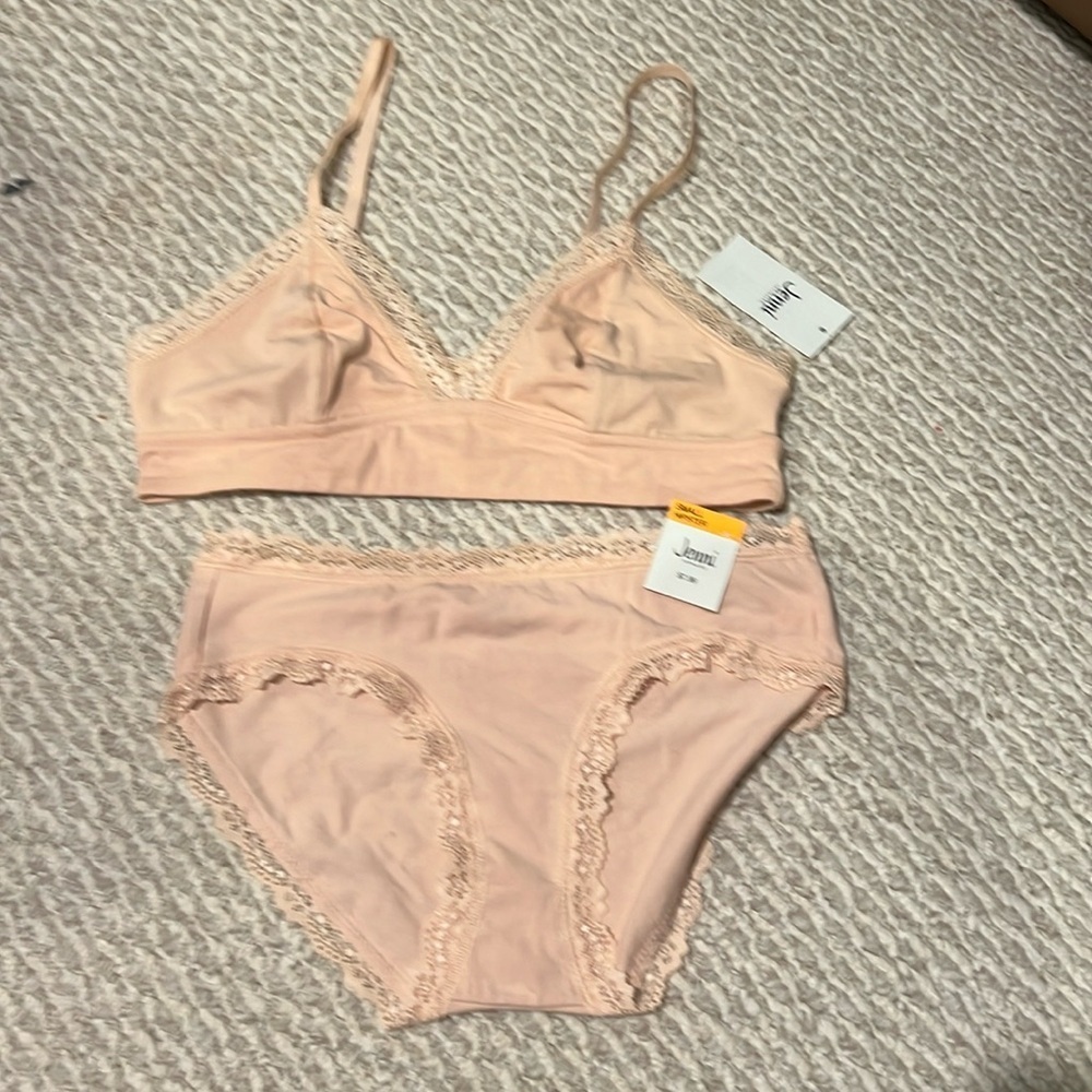 - matching bra and panty set, jenni